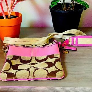 VTG COACH CANVAS SIGNATURELOGO SWINGPACK CROSSBODY